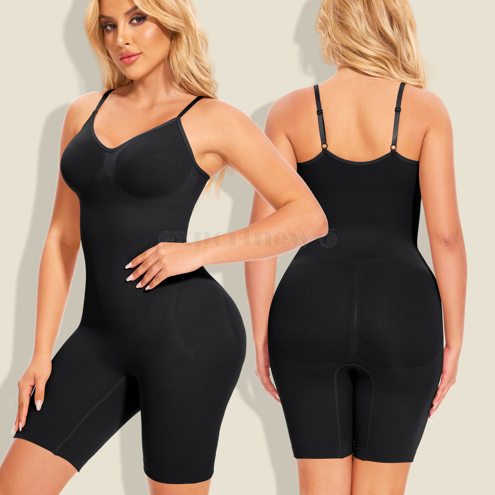 Tummy Control Bodysuit Sculpting Body Shaper Tank Top Shapewear Snatched Waist
