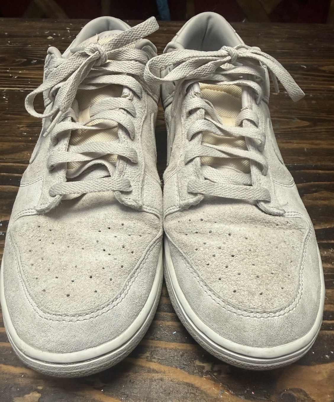 Nike Dunk Low Premium Men’s Size 12 Vast Grey Suede Shoes Nice