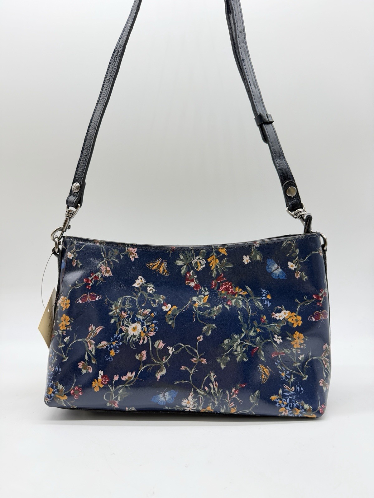 PATRICIA NASH Betta floral leather crossbody bag + Dust bag BUTTERFLY GARDENS