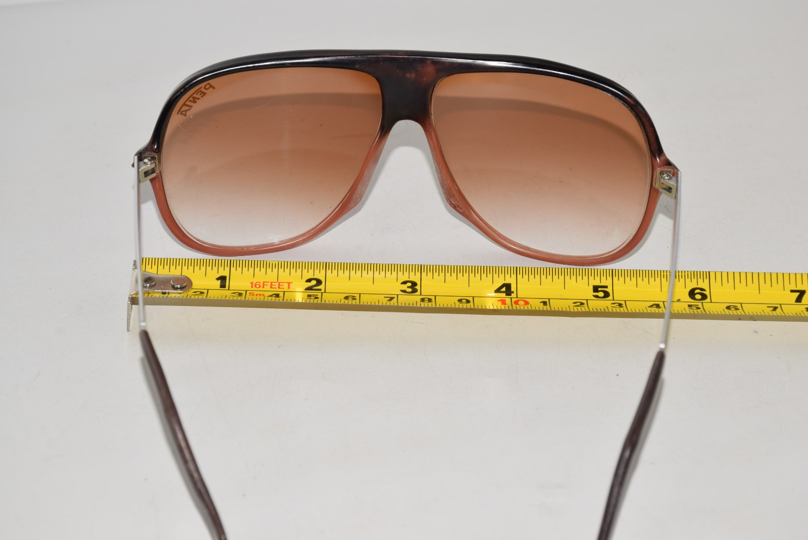 Vtg Carrera Penta Design 1980 Brown Gradient Lenses Sunglasses Made in Taiwan