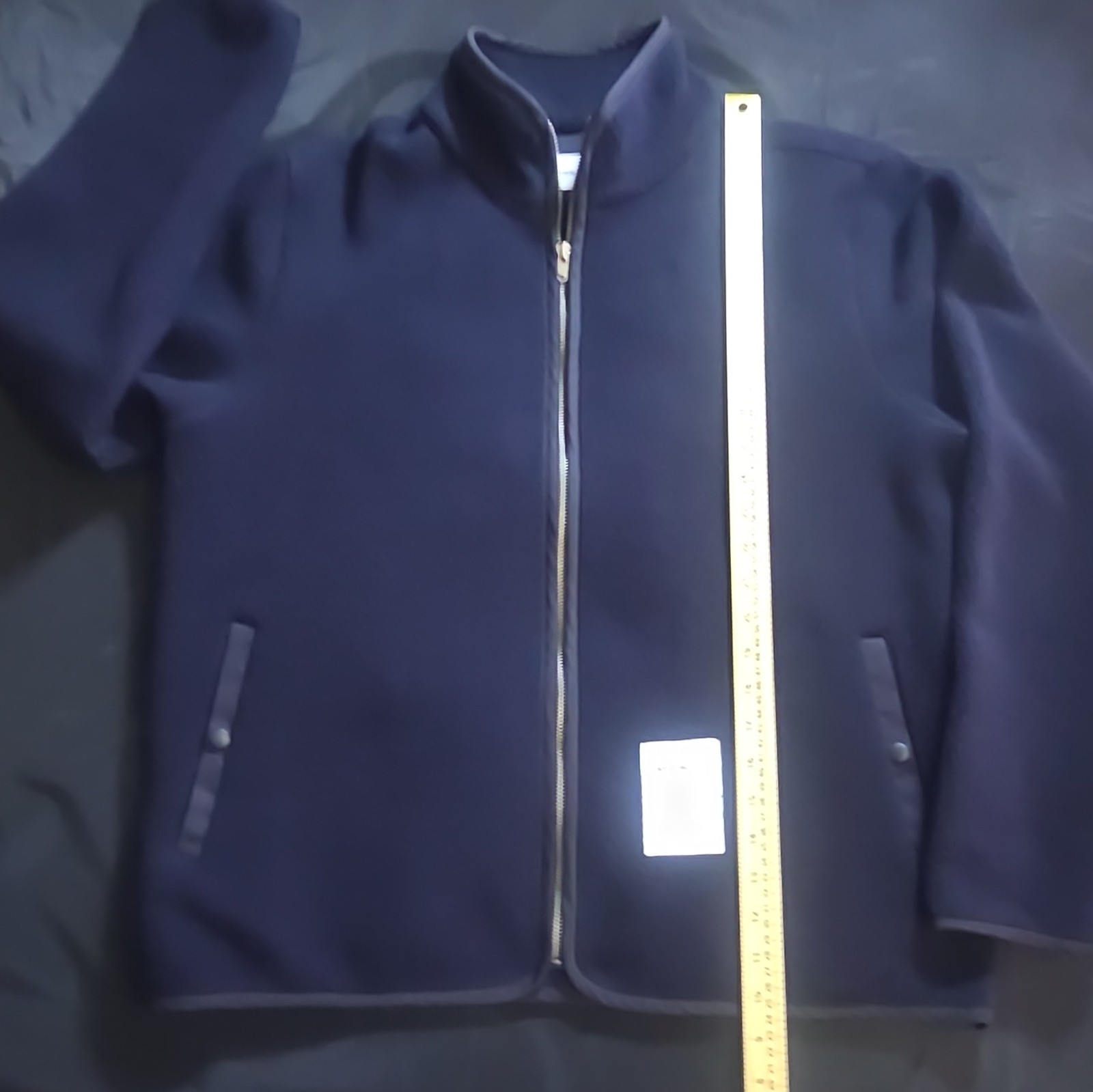 NORSE PROJECTS The Frederik Tab Series Fleece Jacket Navy Blue Size Medium