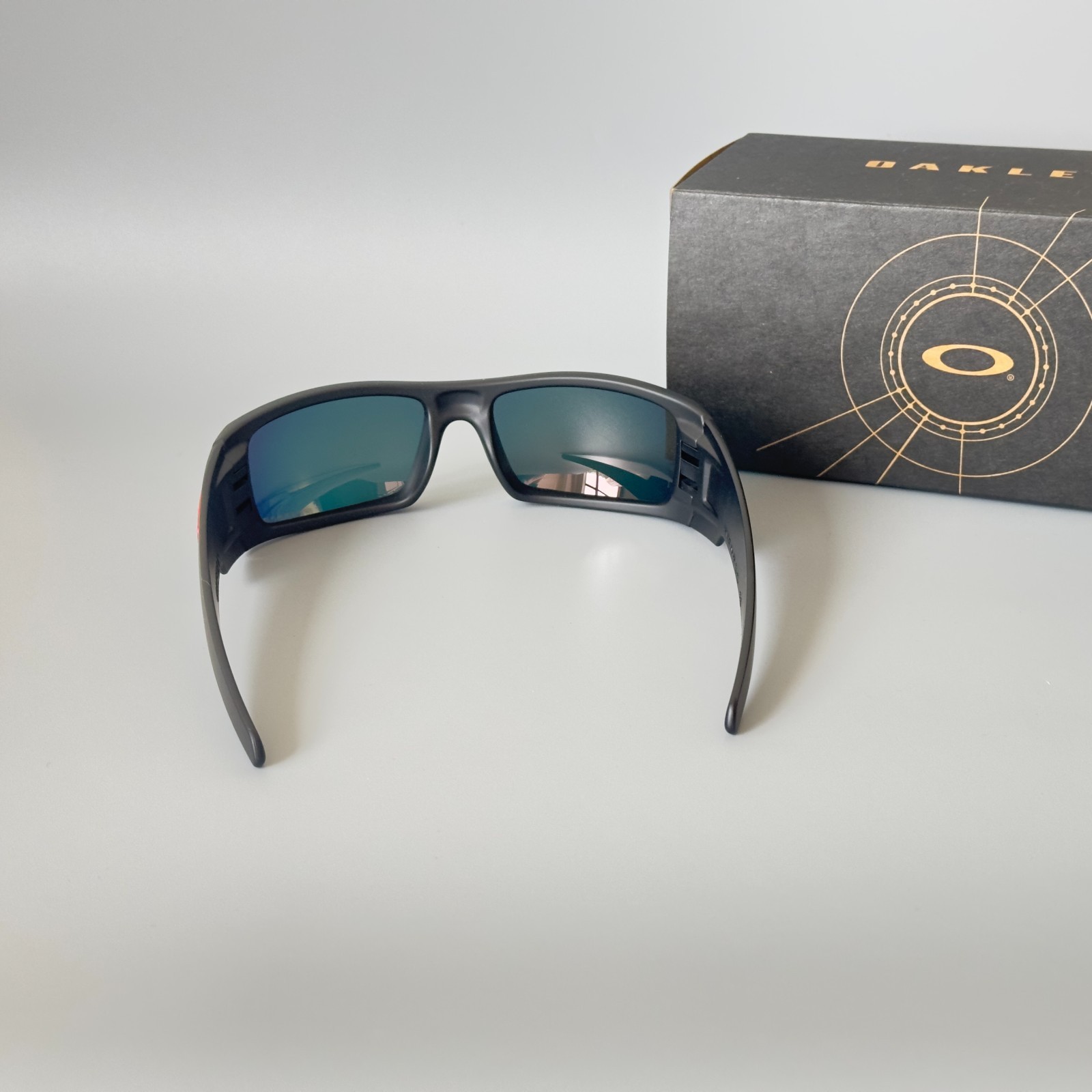 Oakley Gascan Polarized Sunglasses OO9014 Matte Black/Ruby Iridium Lens