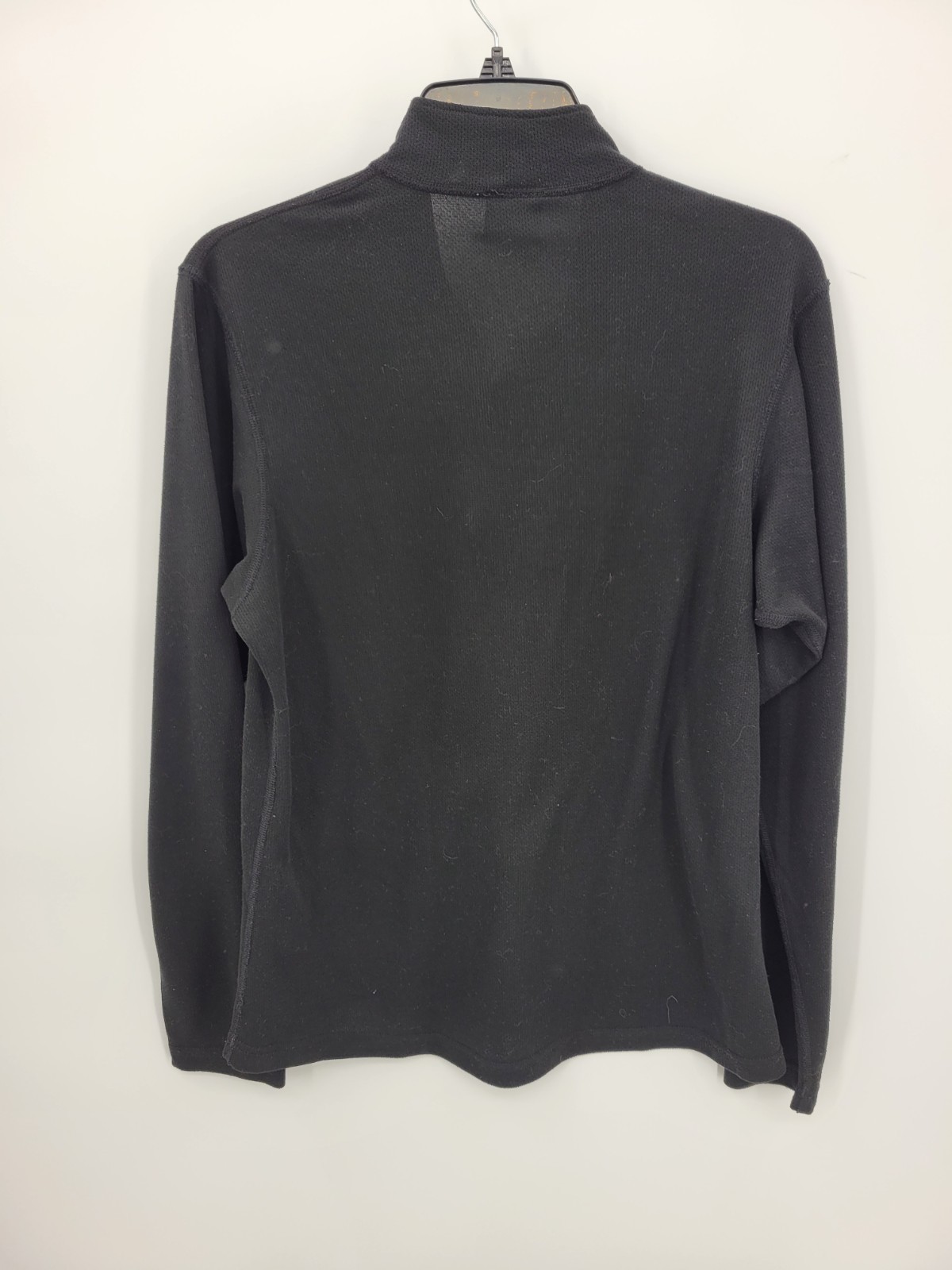 REI Pullover Mens Medium Black Quarter Zip Activewear Outdoor Casual USA Made