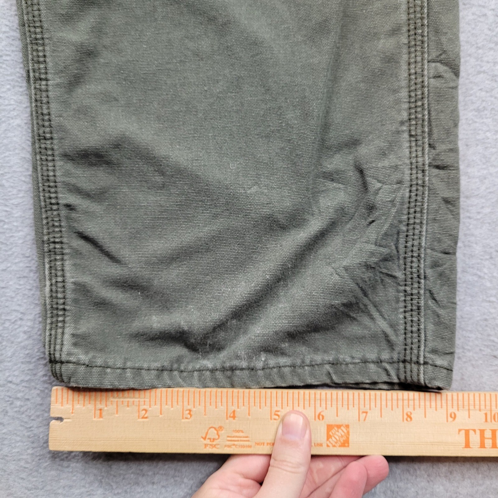 Carhartt FRB159-MOS Flame Resistant Canvas Pants Mens 36×30 Green Workwear CAT 2