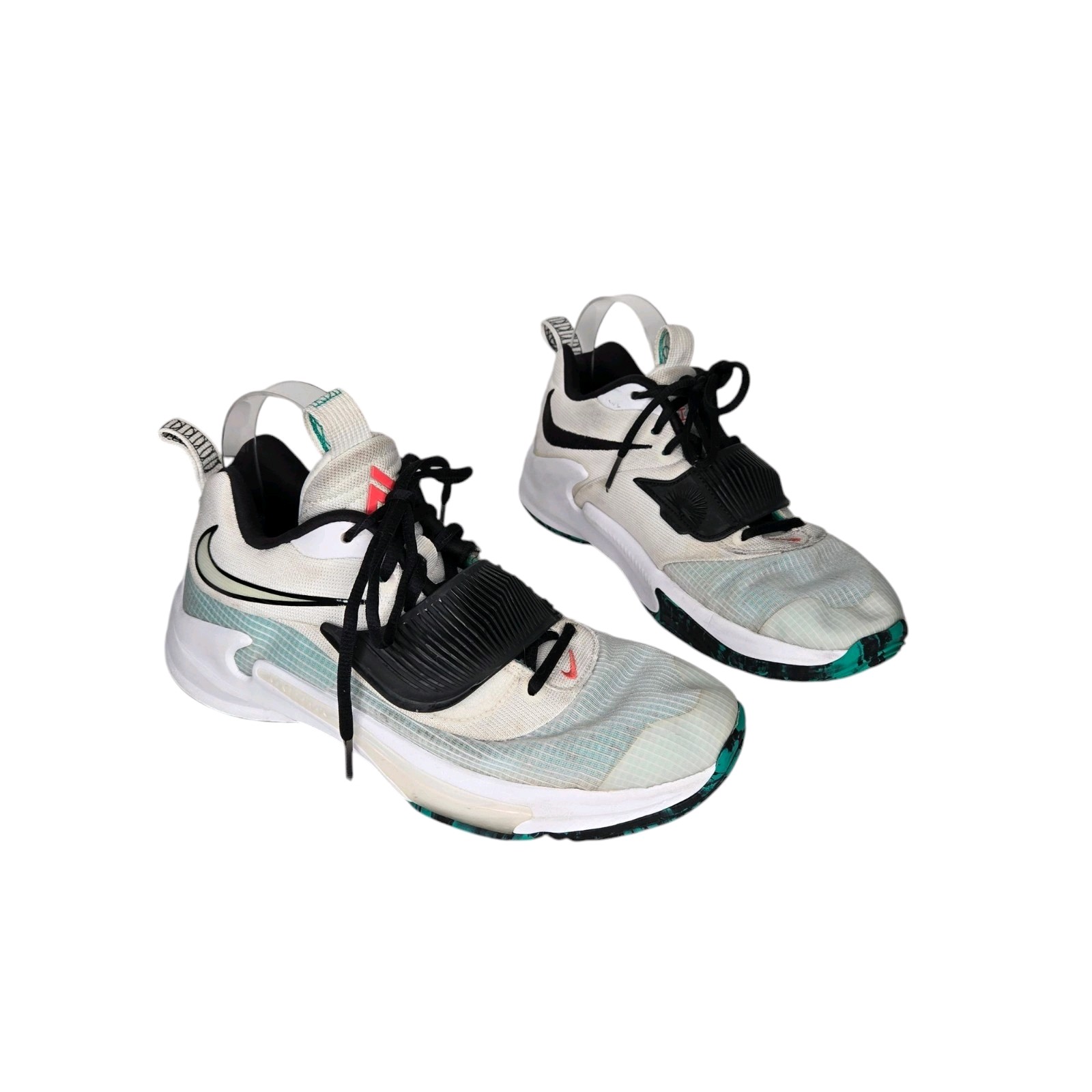 Nike Freak 3 Sneakers White Black Clear Emerald Youth 7Y GS (DB4158 101) Shoes