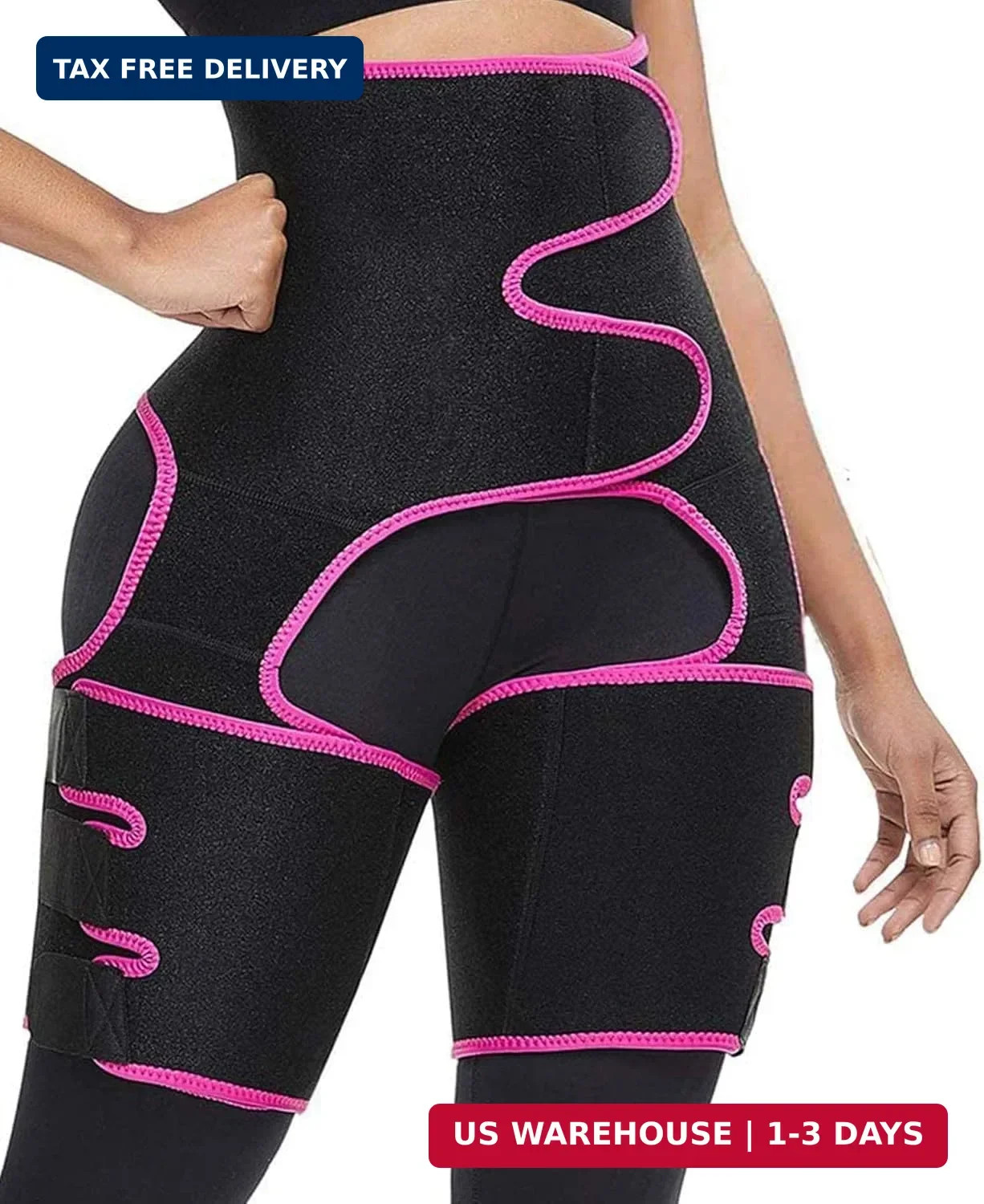 Ruri’s Waist Trainer for Women, 3-in-1 Thigh Trimmer Belt with Butt Lifter Slimm