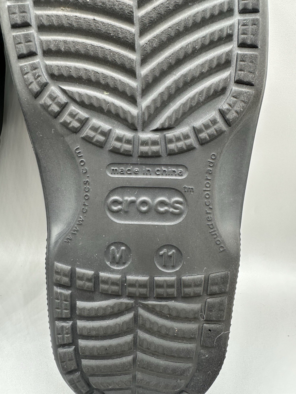 Crocs Baya Slide Open Toe Sandals Men 11 Black Rubber