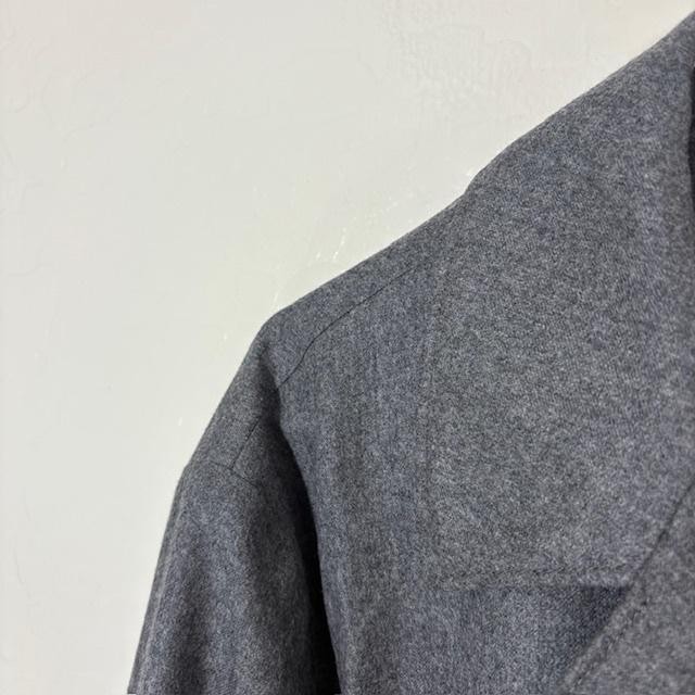 Brooks Brothers Blazer Mens 44R Gray Wool Classic Patch Pocket Vitale Barberis