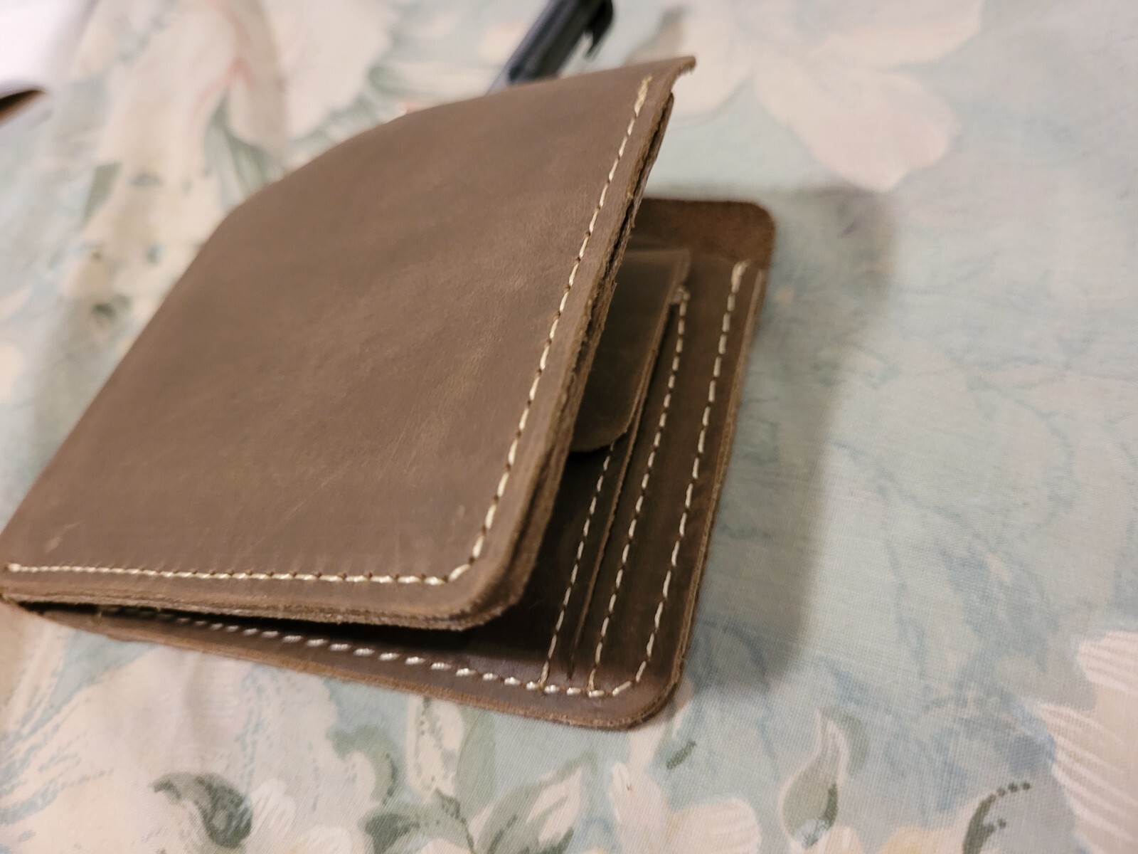 Genuine Leather Minimalist Bifold Wallets For Men RFID Blocking Slim Mens Wallet