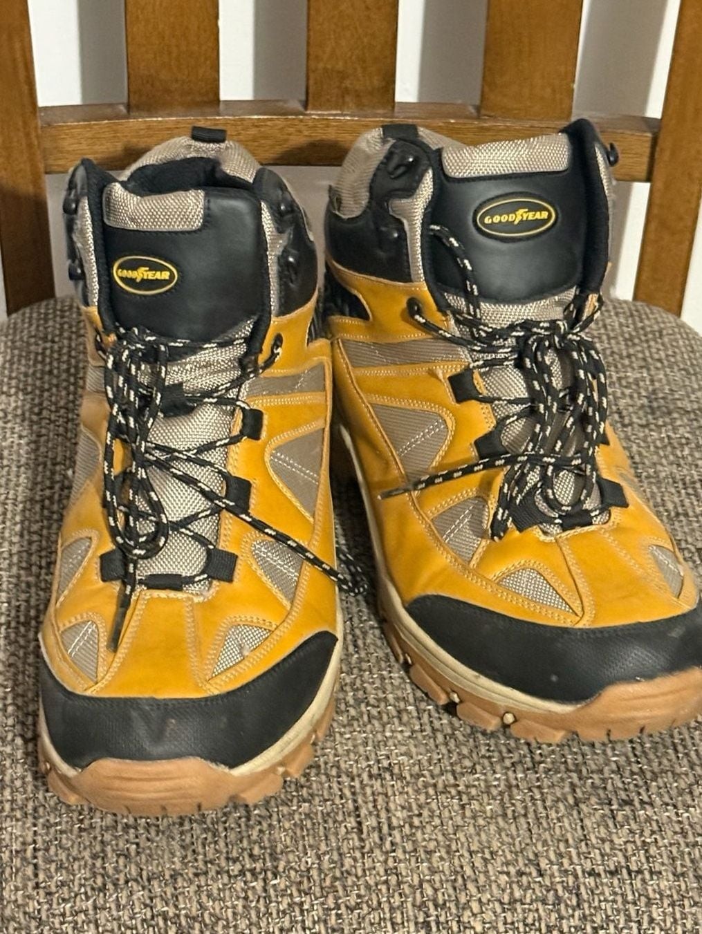 Goodyear Men’s Teton Outdoor Hiker Work Boots Yellow/Black