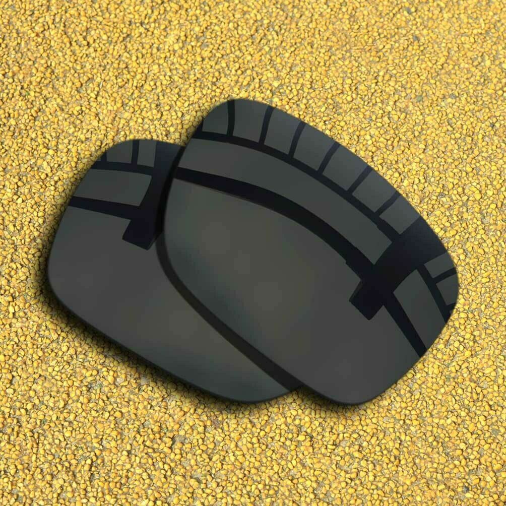 2 Pairs Lenses Replacement for-Oakley Holbrook OO9102 Polarized-Black&Ice Blue