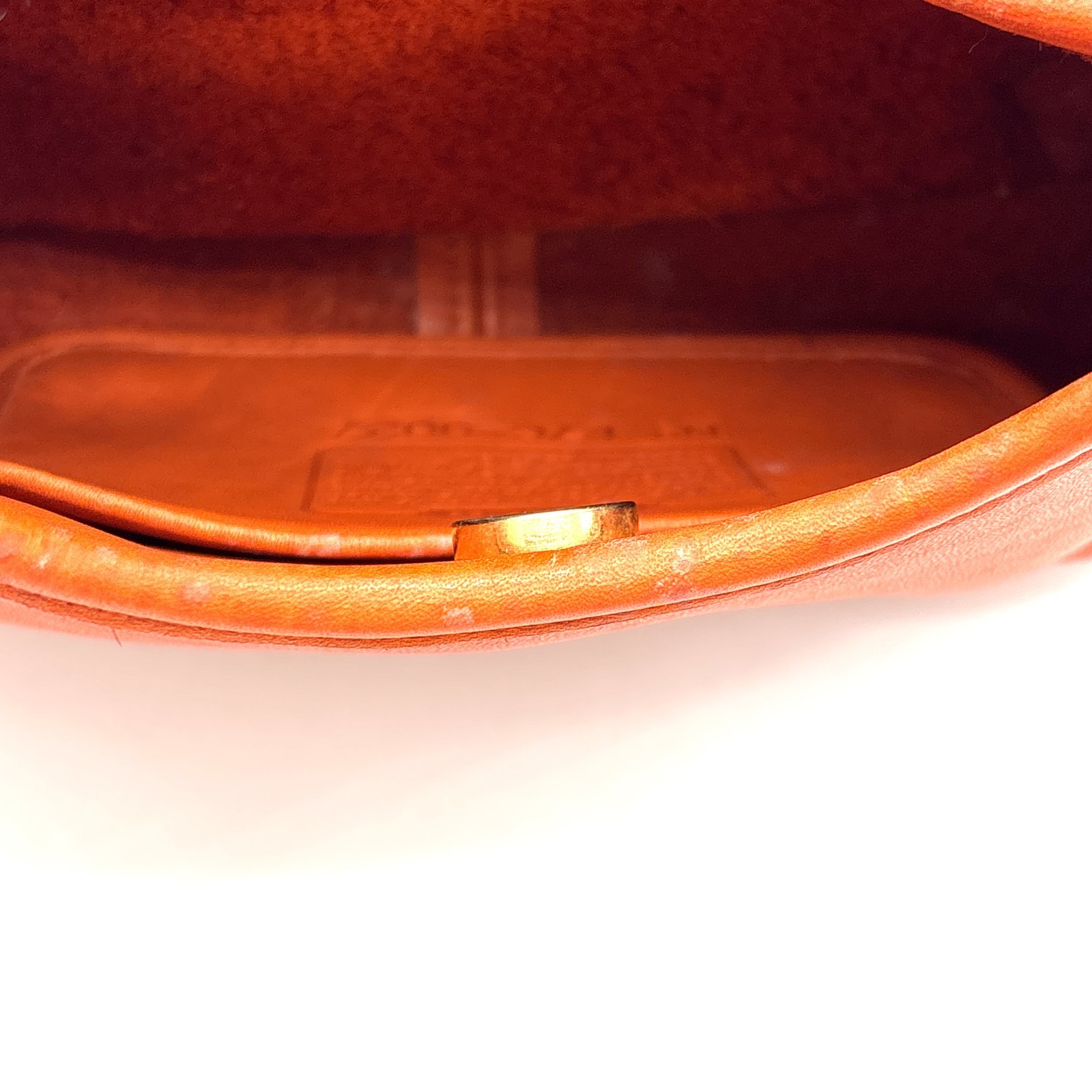 Coach Vintage 9027 Ergo Leather Hobo Bag Orange Made in USA From Japan