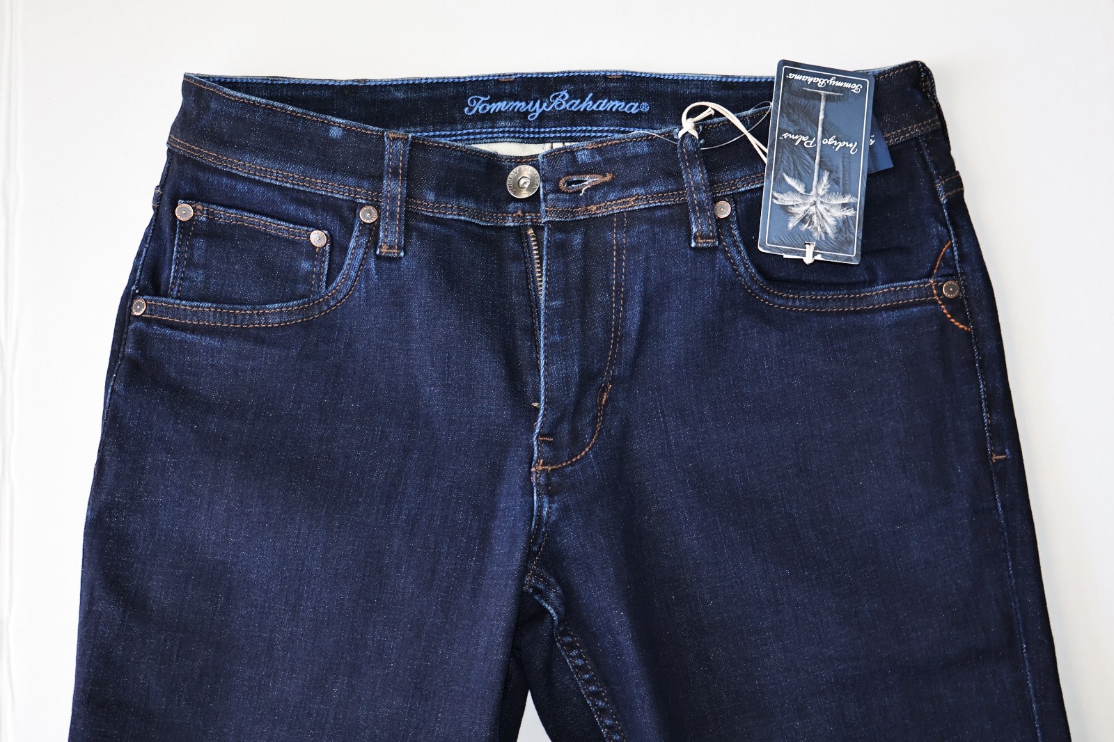 Tommy Bahama Indigo Palms Jeans Dark Indigo Wash ST124495 New 32×32 32 Waist
