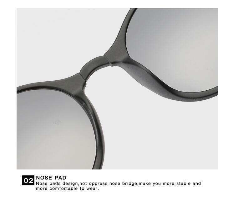 Round Polarized Lightweight Sunglasses For Men Women Retro Driving Glasses UV400