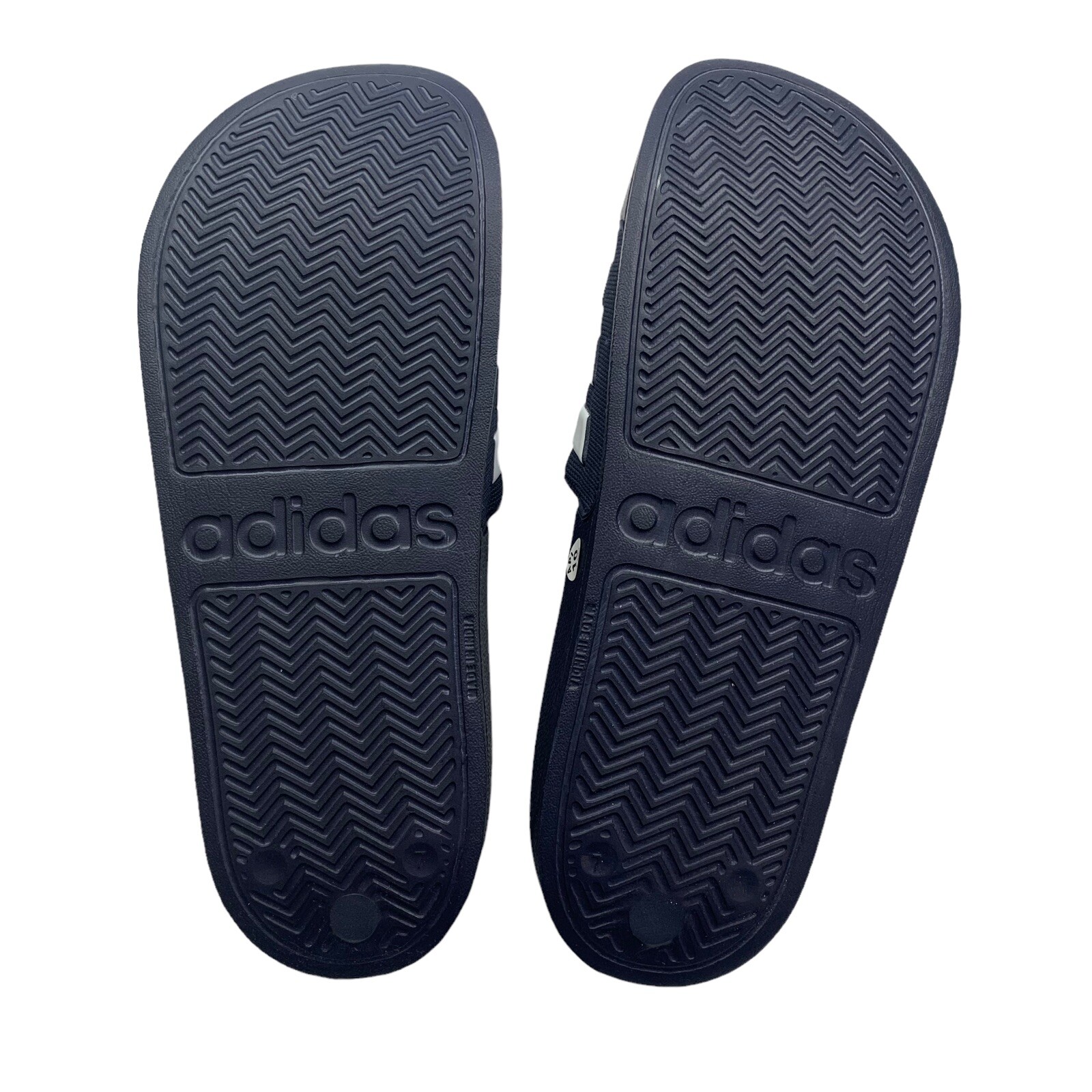 Adidas Mens Adilette Shower Locker Slide Water Sandal Navy/White GZ5920 Sz 7