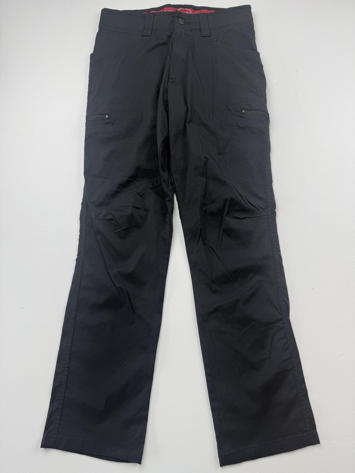 Wrangler Cargo Pants Mens 30×32 Black Nylon Stretch Outdoor Hiking Travel Casual