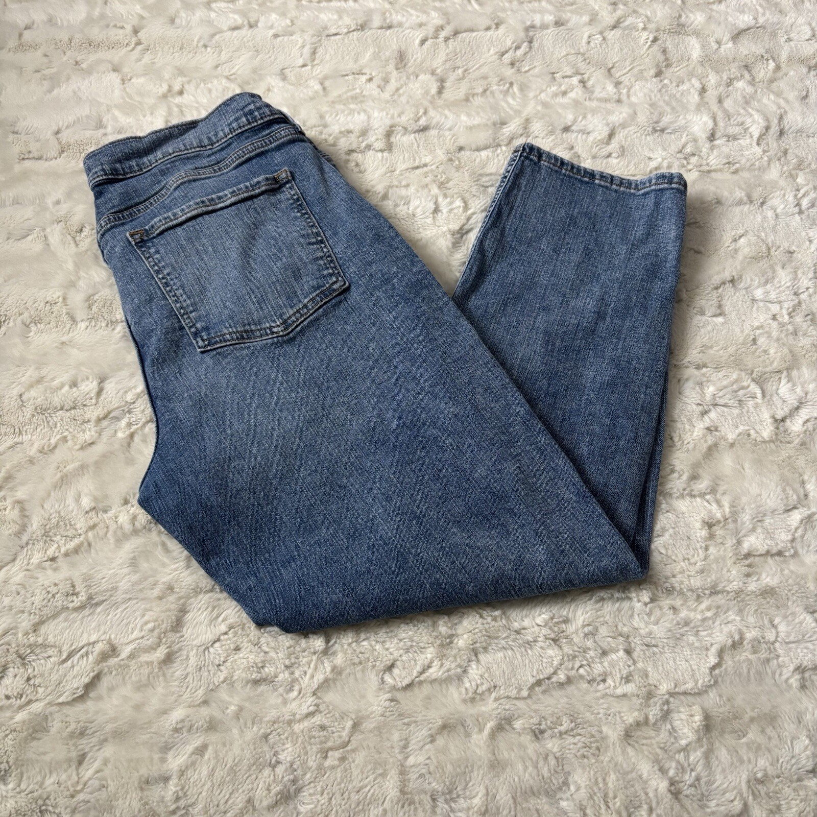 Banana Republic Women’s Size 32/14 Blue Distressed Girlfriend Jeans