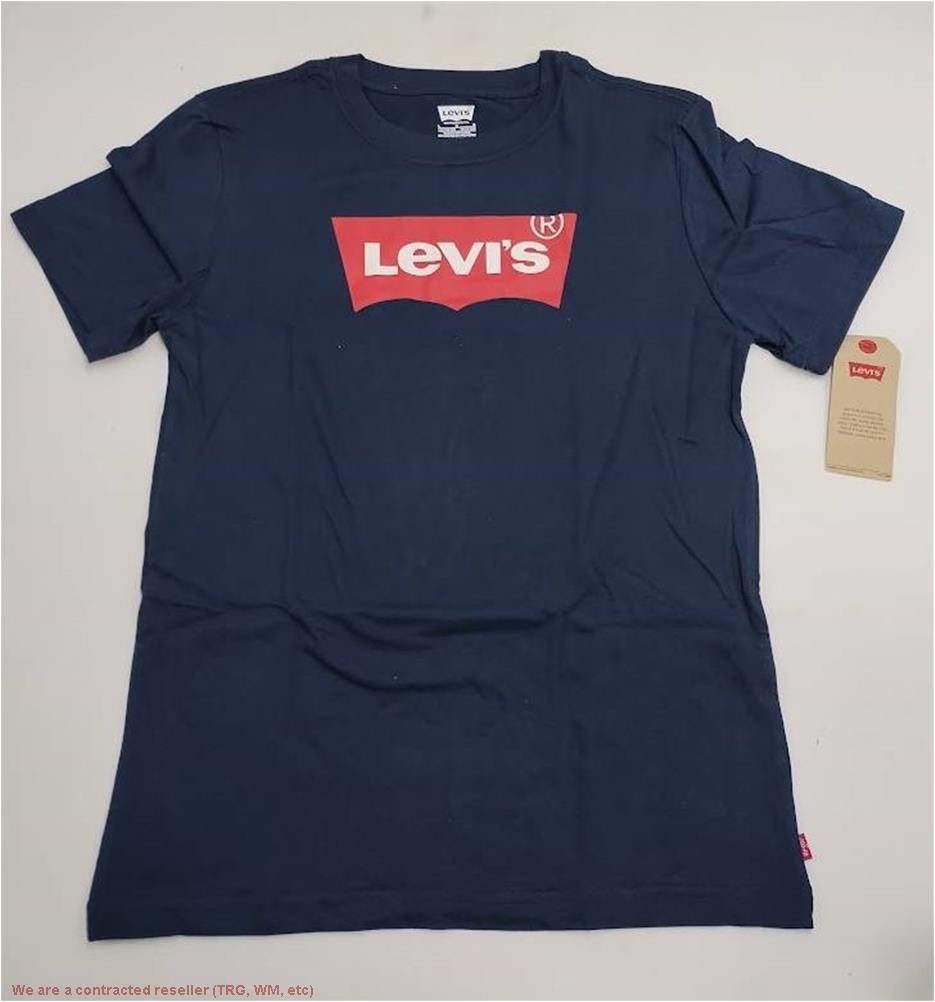 Levi’s Boys’ Short Sleeve Batwing Logo T-Shirt – Navy Blue L *SEE DEAL!!!*