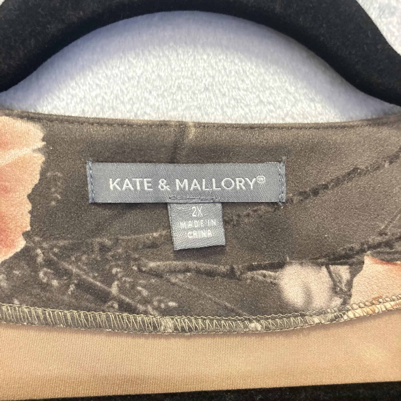 Kate & Mallory Floral Faux Suede Jacket Womens 2X Nature Outdoors Whimsical