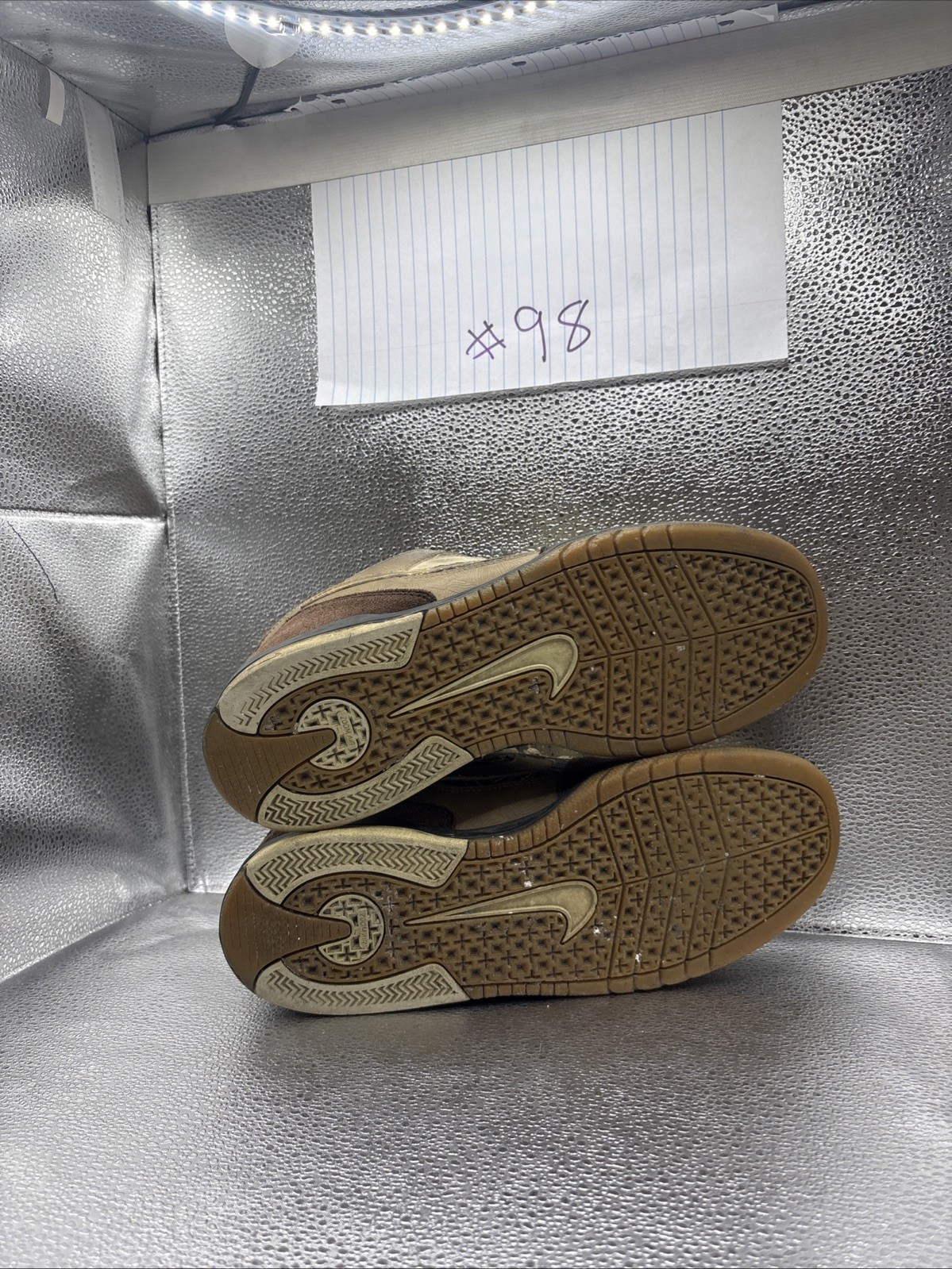 Nike SB SZ 9.5 Air Oncore Dunk Low 6.0 RARE 313661-072 Y2K Brown Gold Skate