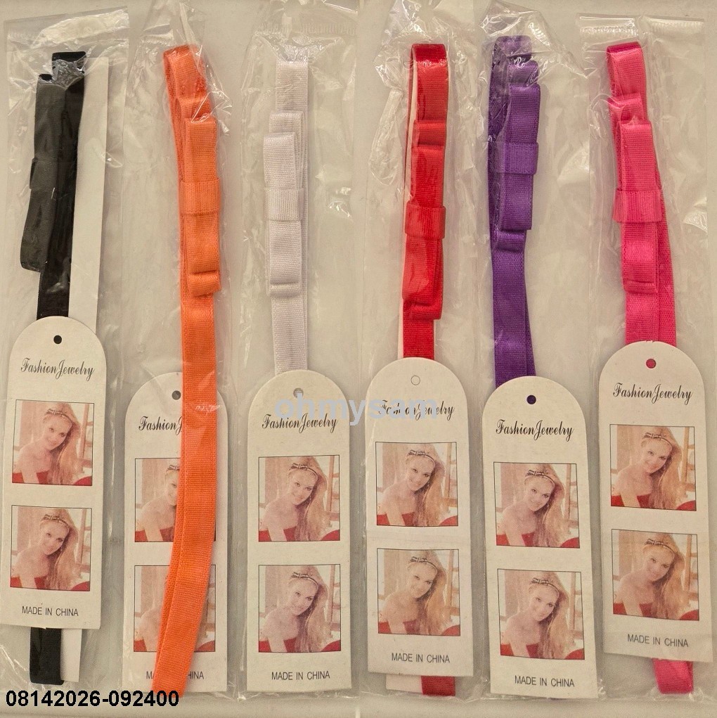 CLOSEOUT NEW MULTI COLOR SOFT HEADBAND / RETRO / 2 LOOPS DES / ELASTIC INZBACK
