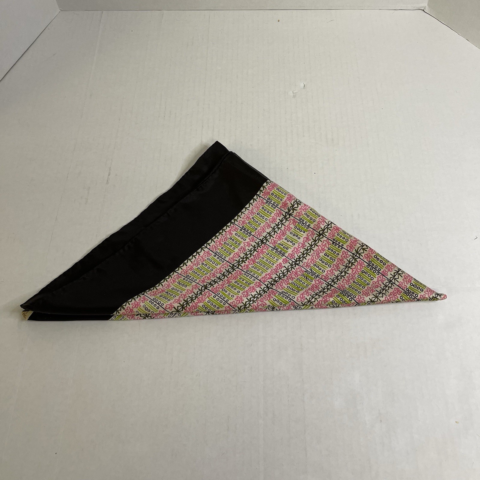 Vintage Lady Heritage Made In Japan 100% Polyester Hair Shaw Large Handkerchief