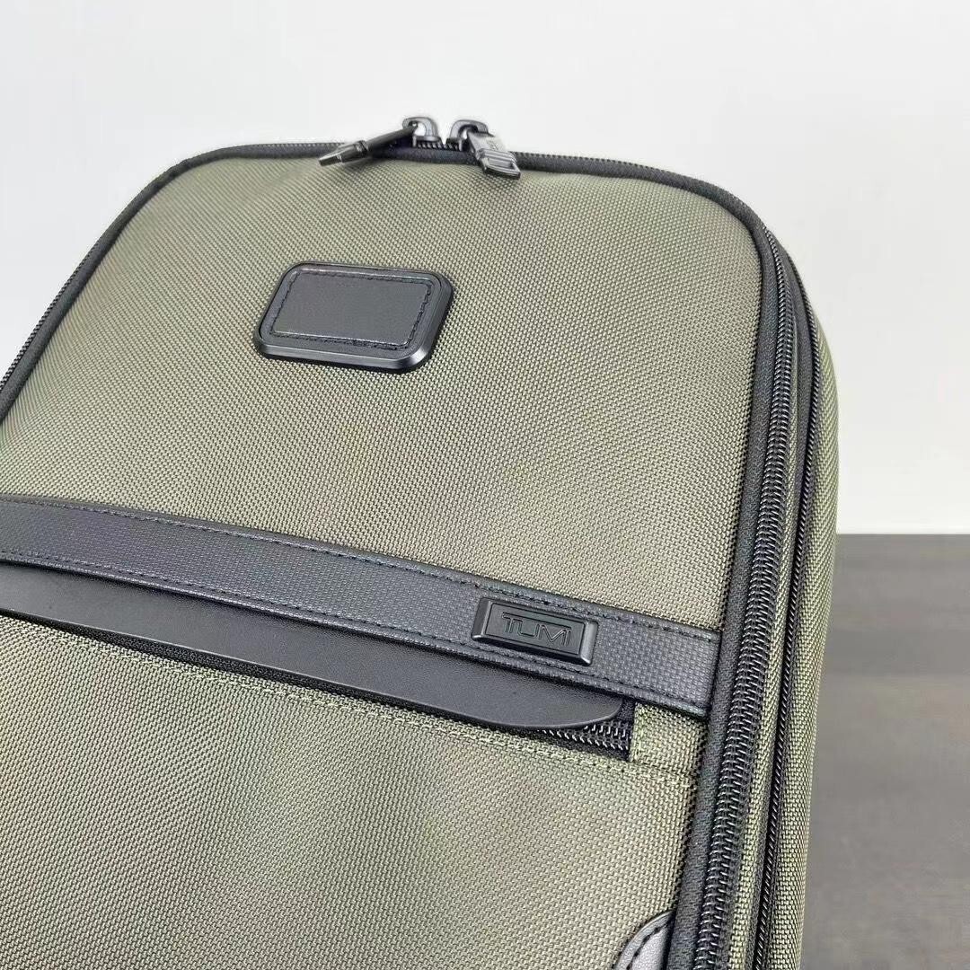 Tumi Alpha 3 Backpack Slim solutions Business Sports Nylon Green Outlet