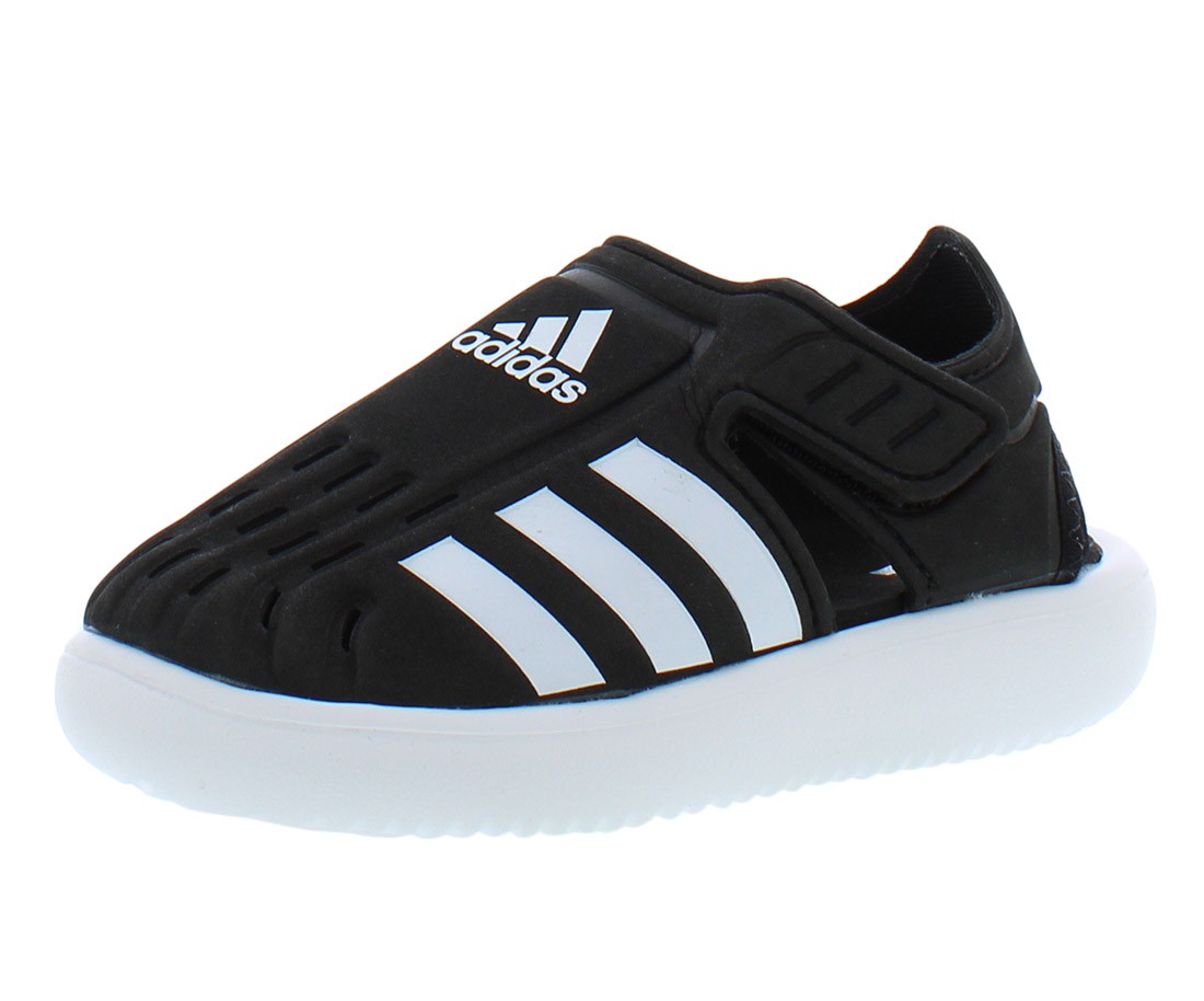 Adidas Water Slide Infant/Toddler Shoes Size 5, Color: Black/White/Black