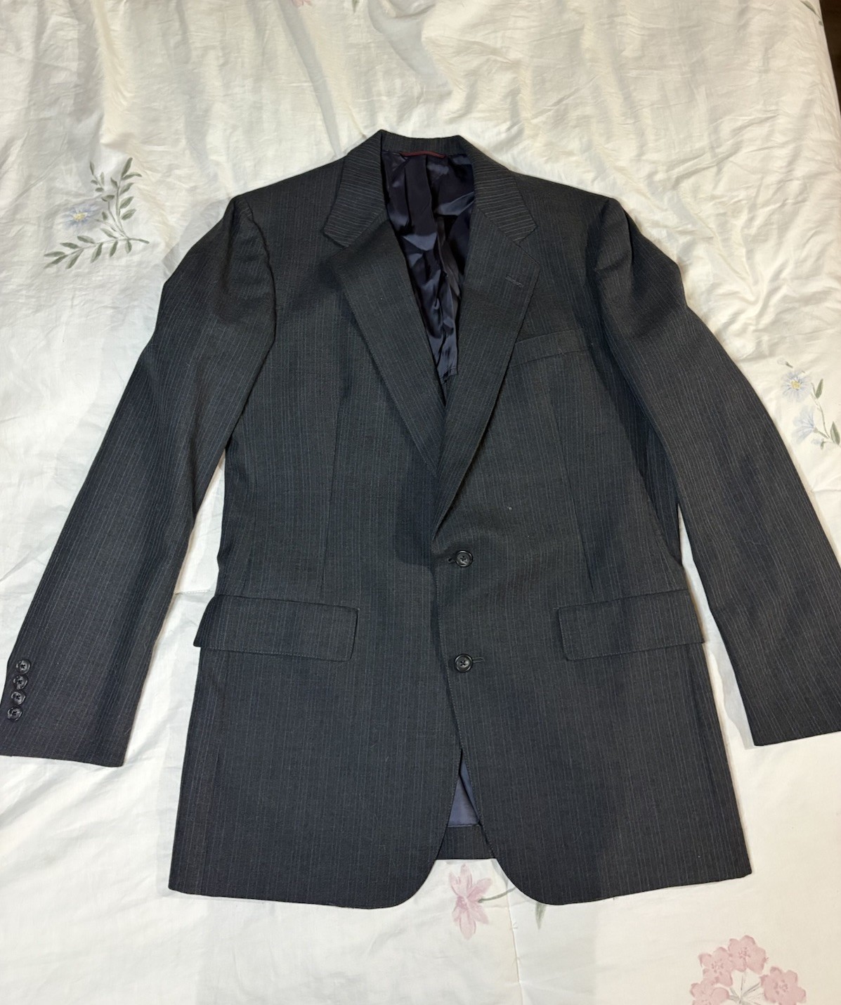 Hart Schaffner & Marx Vintage Men’s Gray Striped Suit Jacket