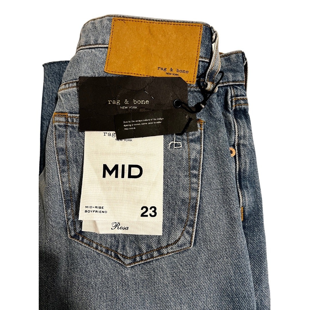 Rag & Bone | Rosa Mid-Rise Boyfriend in Jones | Size 23