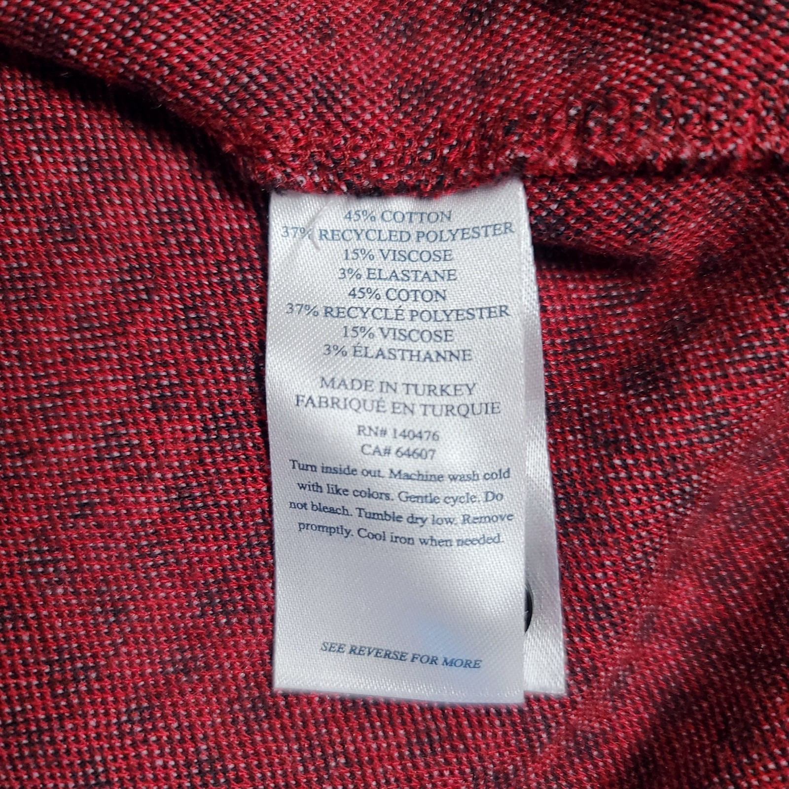 Faherty Movement Flannel Shirt Mens XL Red Plaid Workwear Stretch Button Cotton