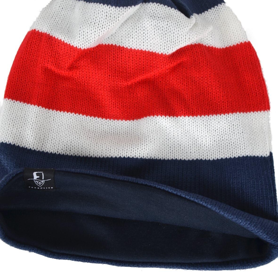 Men’s Oversize Skull Slouch Beanie Large Skullcap Knit Hat