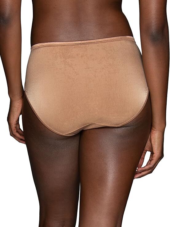 4 Pairs Vanity Fair Illumination Briefs HI-CUT Totally TAN 13108 Sz – 6 7 8