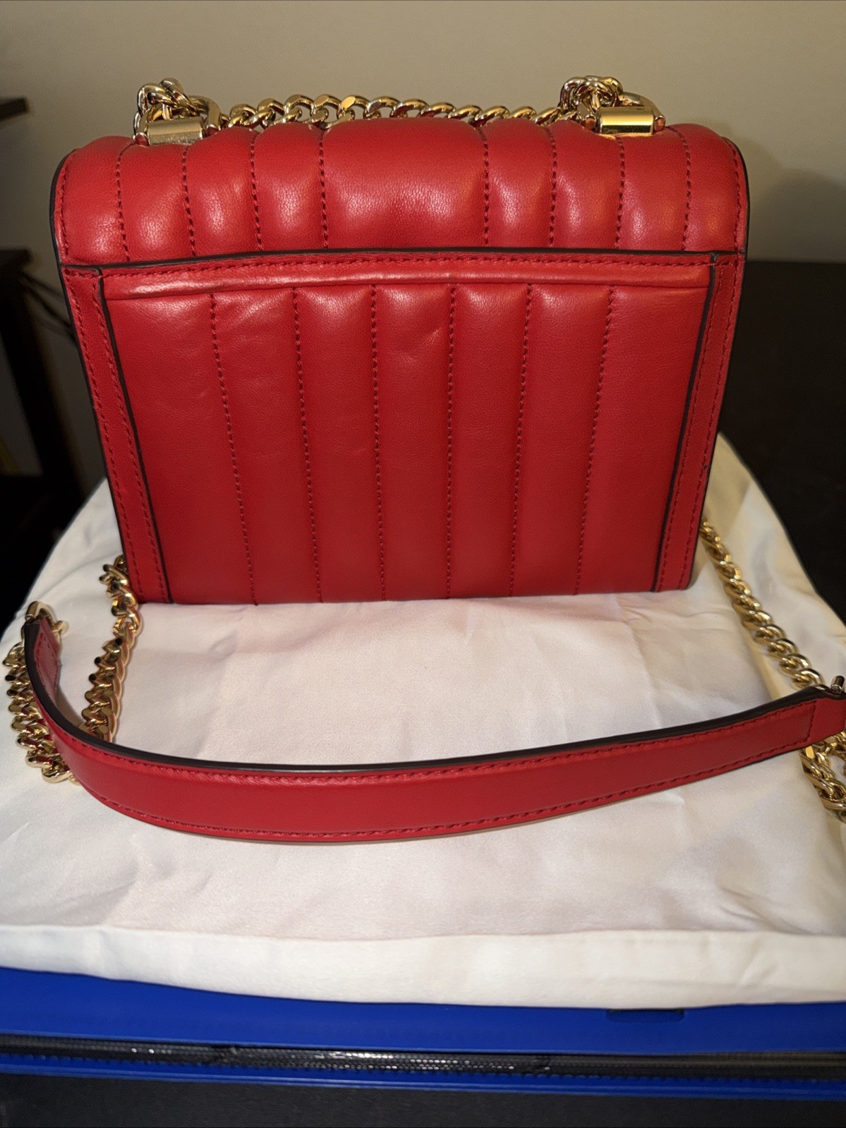 MICHAEL KORS, Lambs Leather, Whitney Quilted Convertible Shoulder Bag, Small