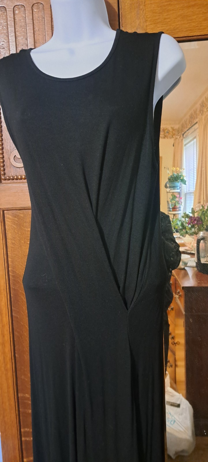 Ann Demeulemeester Long Black Asymmetric Jersey Dress 38 4 Small