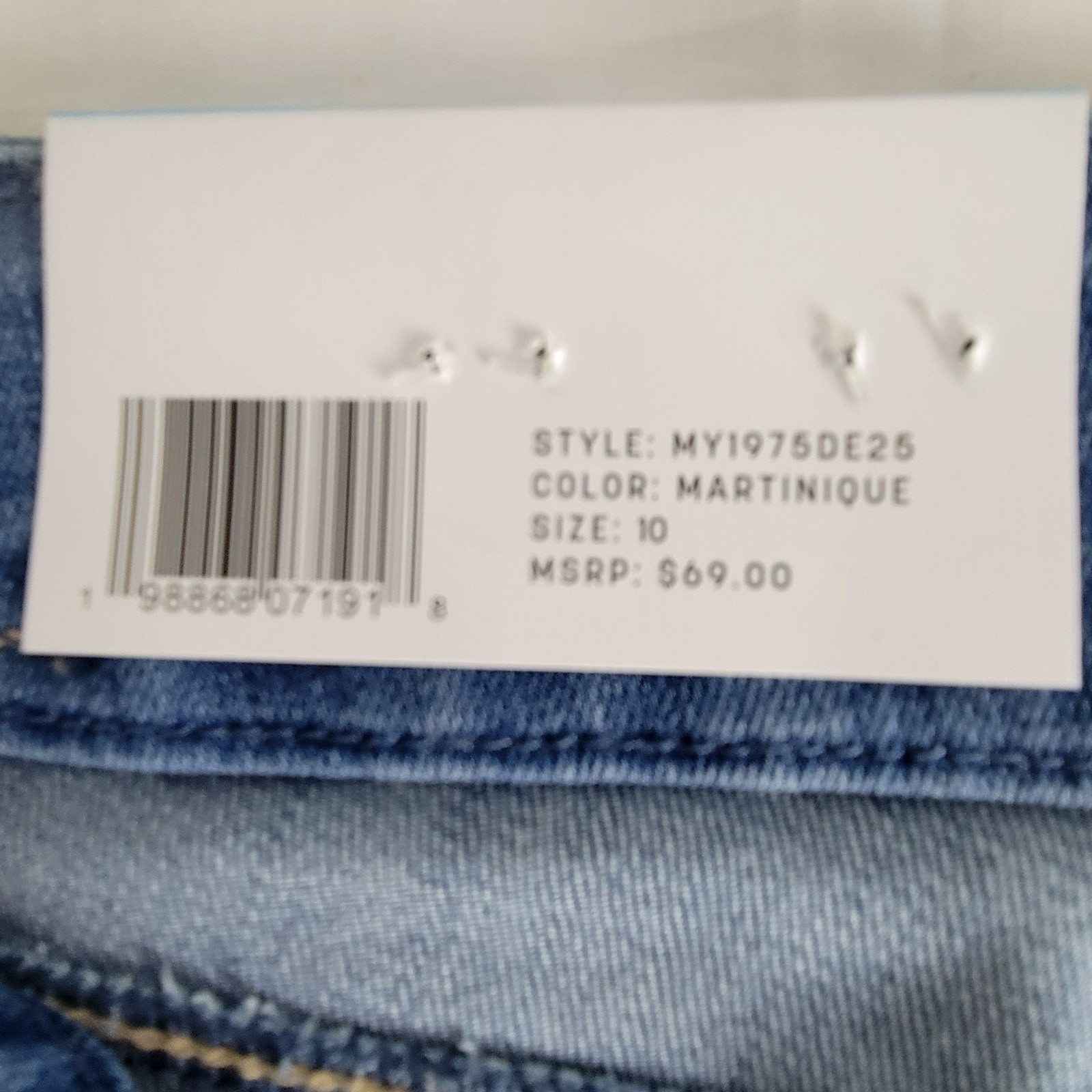 Seven7 Tummyless High Rise Comfy Stretch Skinny Jean Womens SZ 10 MARTINIQUE