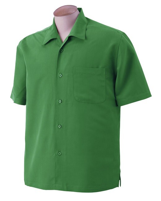 3XL Harriton Men’s Barbados Textured Camp Shirt M560 Soft Button Down Pocket