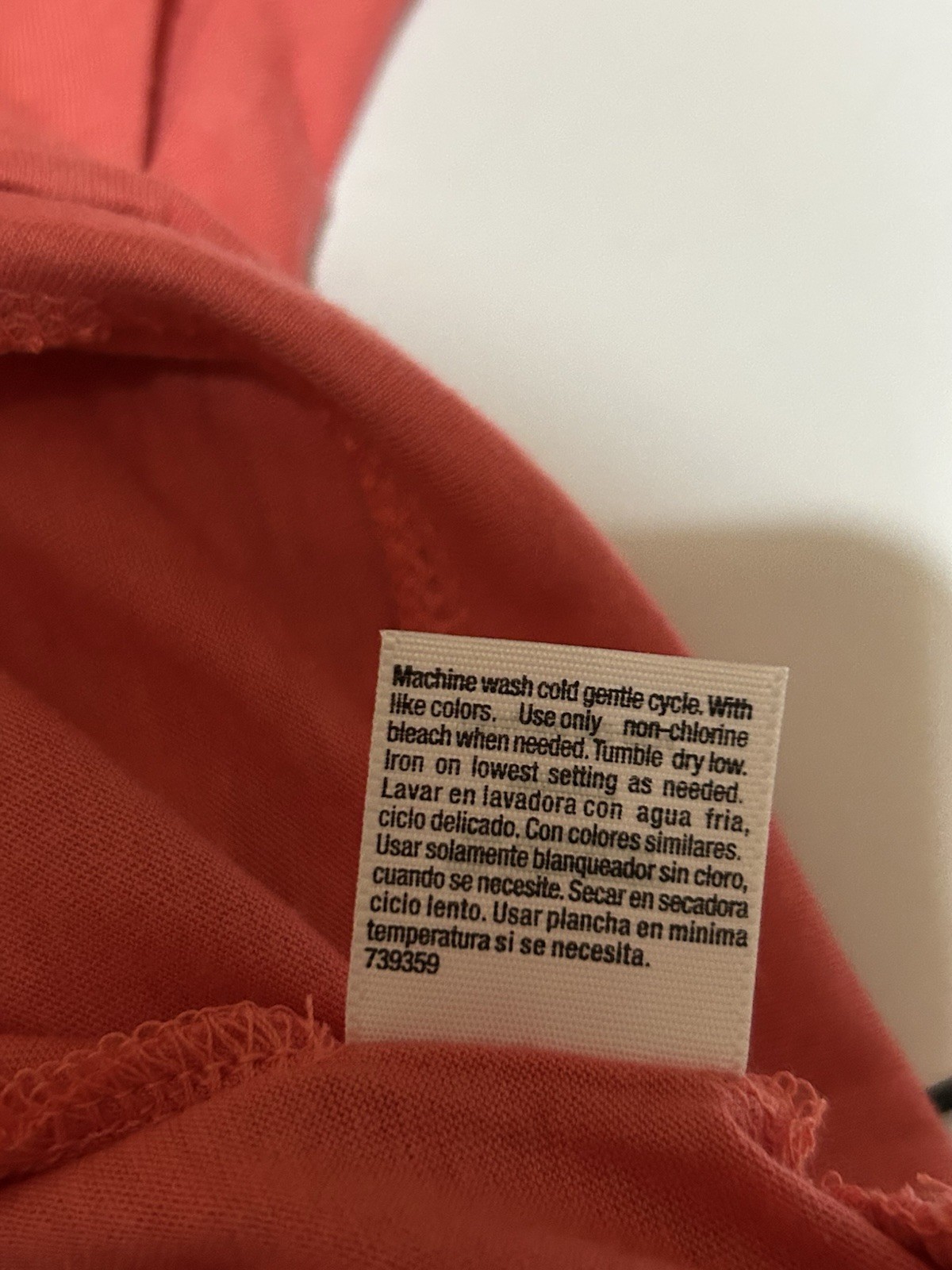 a.n.a. Women’s 1X Pullover Blouson Top Coral Boho Cottage Core NWOT