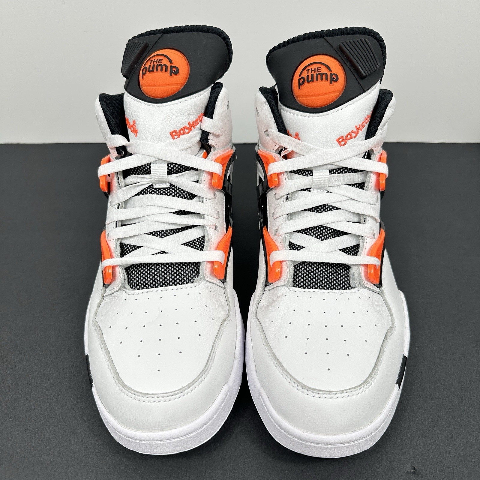 Reebok Pump Omni Zone II White Black Orange Shoes G57540 Men’s Size 8.5