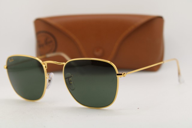 NEW RAY-BAN RB 3857 FRANK 9196/31 GOLD FRANK AUTHENTIC SUNGLASSES 51-20