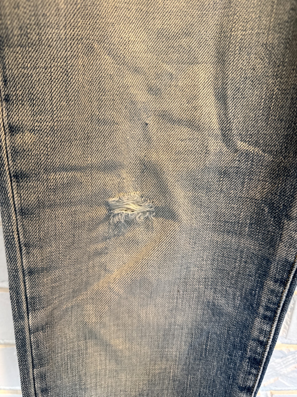 Saint Laurent Paris Hedi Slimane D02 Skinny Jeans 33 Distressed Dirty Wash Japan