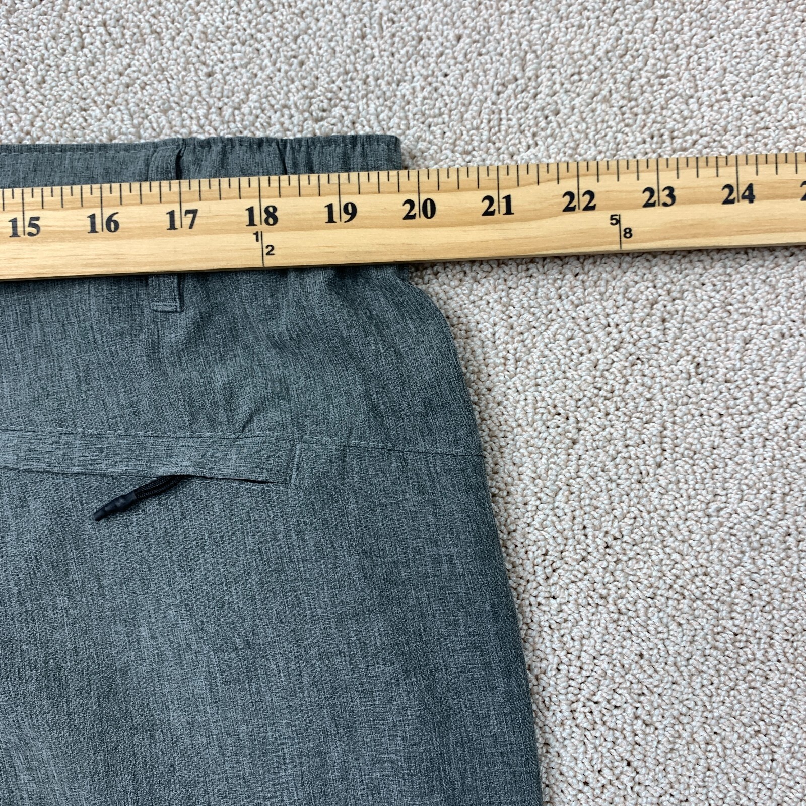 U.S. Apparel Athletic Golf Short Men’s Size 40 Gray Slash Pocket Elastic Waist