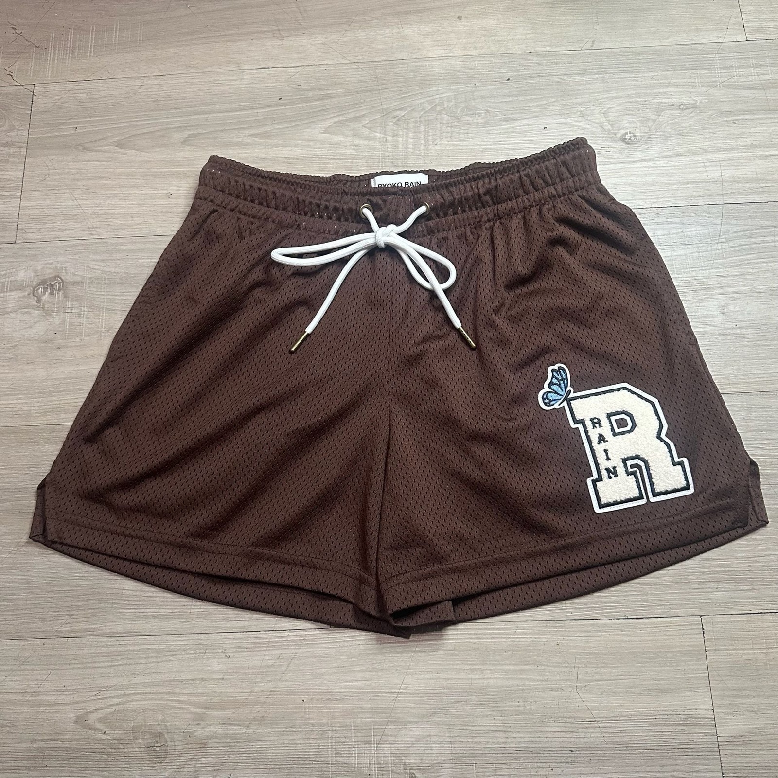 Ryoko Rain Classic Mesh Shorts in Coffee Brown