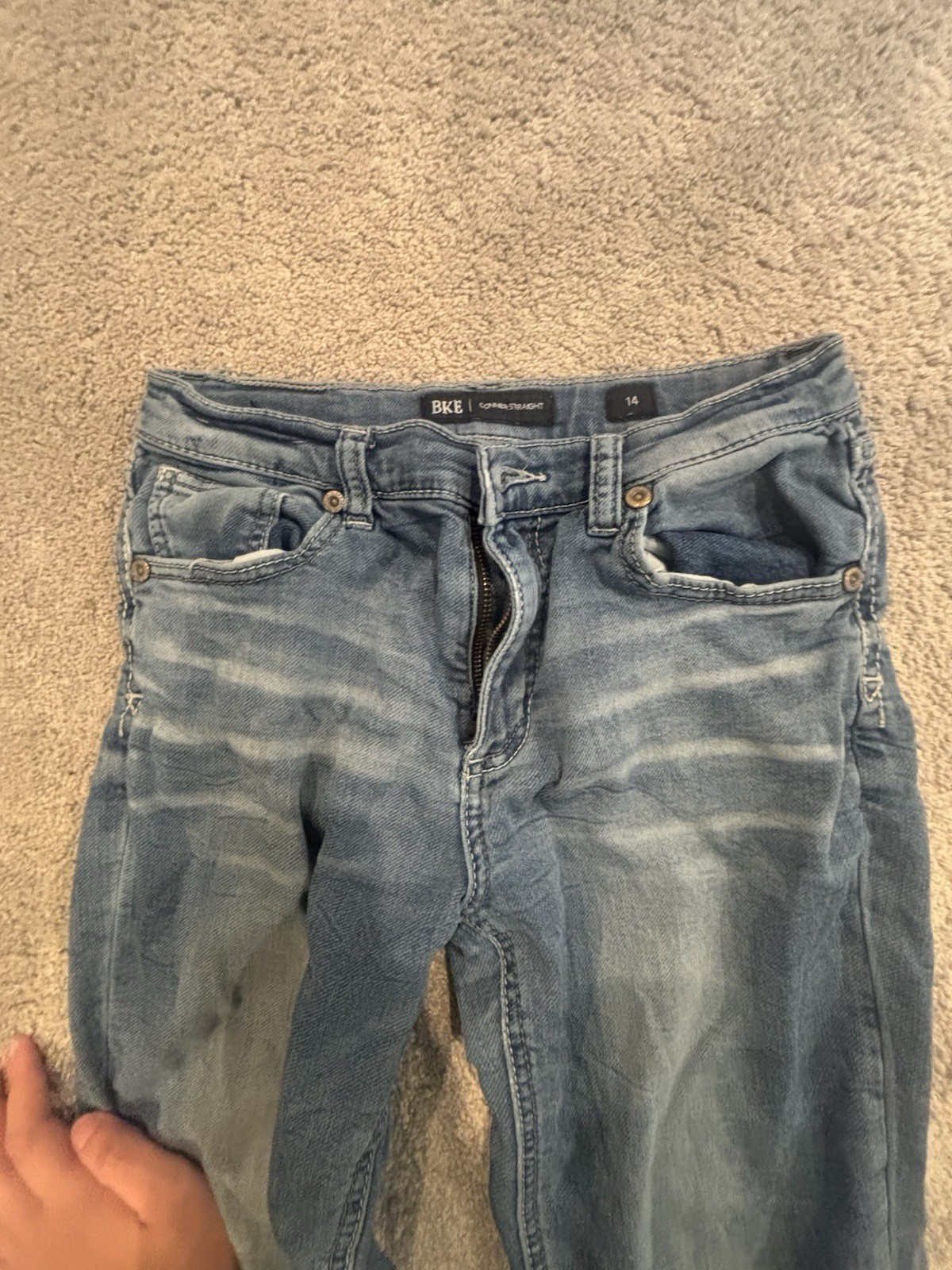 Buckle Boys Jeans 14 Straight Leg BKE Denim Medium Wash