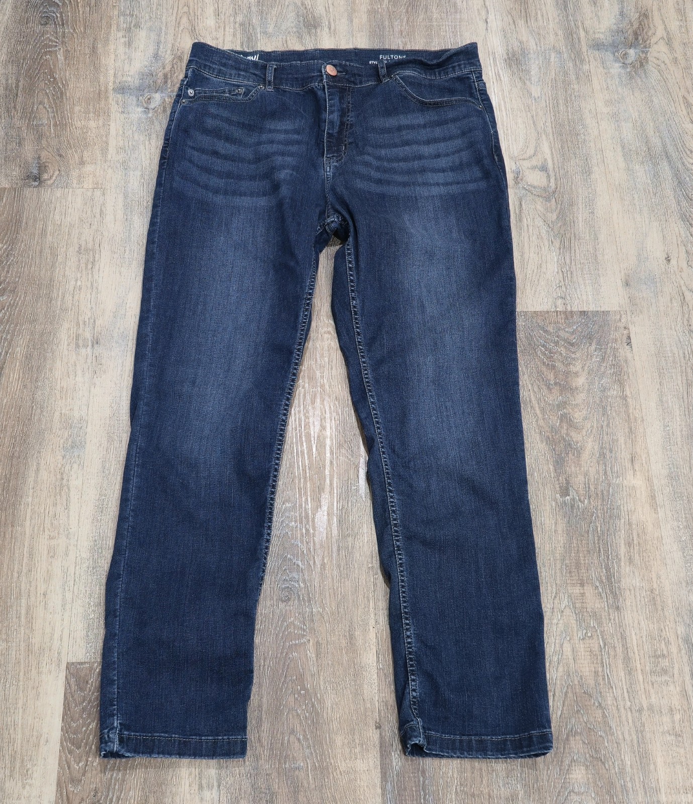 Mugsy Jeans Men’s 36×30 Blue Fultons Style No. FLX3NFU Stretch Denim Whiskering
