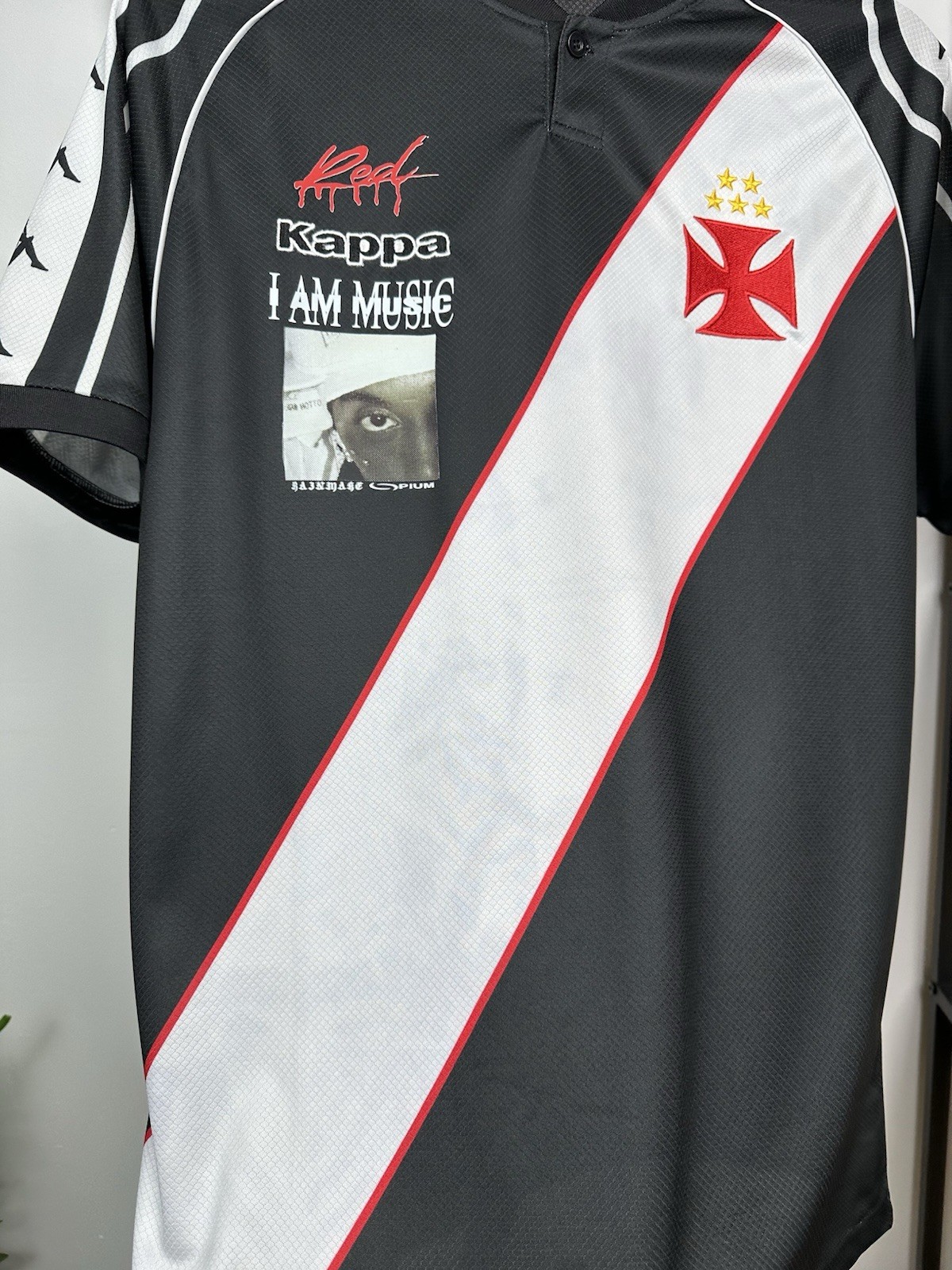 Playboy Carti x Vasco da Gama Jersey Football Custom T Shirt Kappa Album Promo M