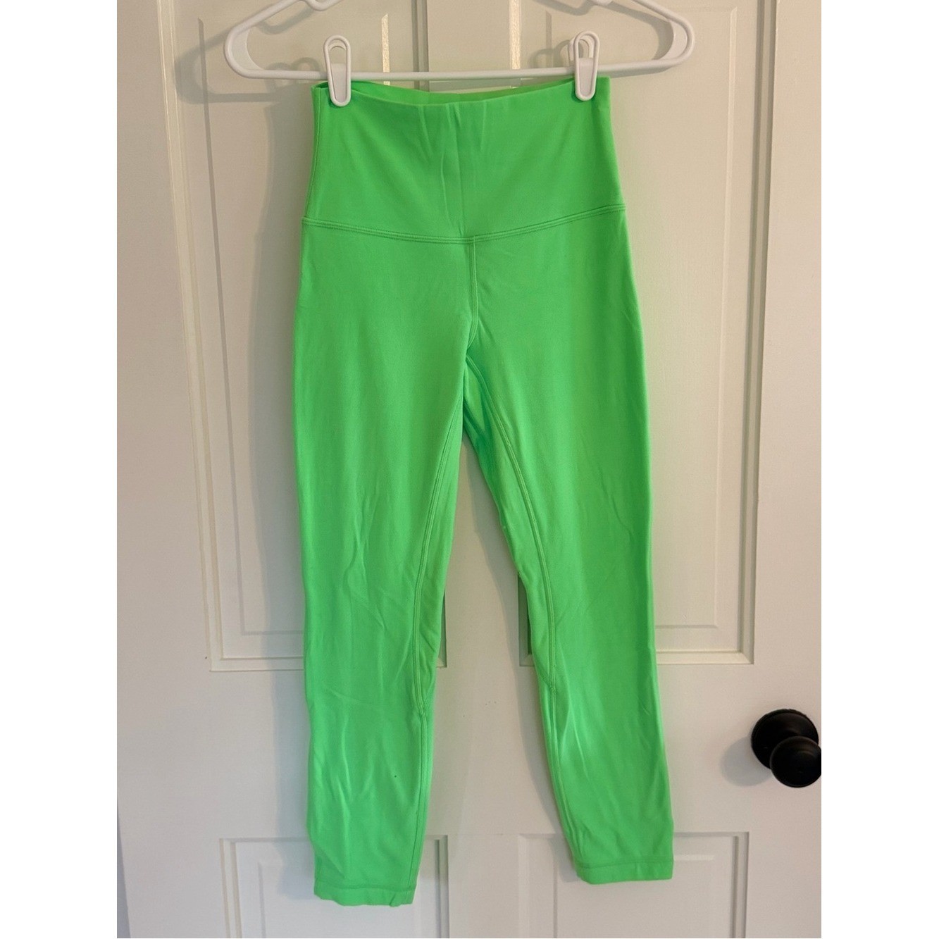Lululemon Align High Rise Crop 23″ Leggings Green Size 4 Double Lined