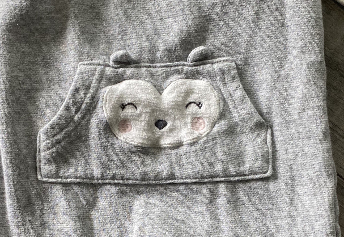 Carter’s Just One You 2-Piece Outfit Set Gray Fox Overalls & White Shirt 9M