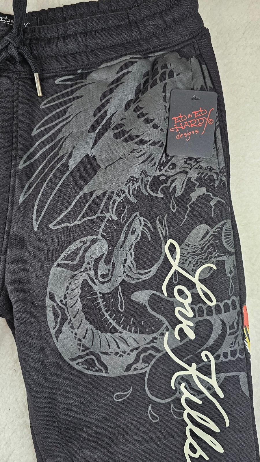 Ed Hardy Double Tiger Sweatpants Joggers Mens Printed Graphics PICK YOUR SIZE