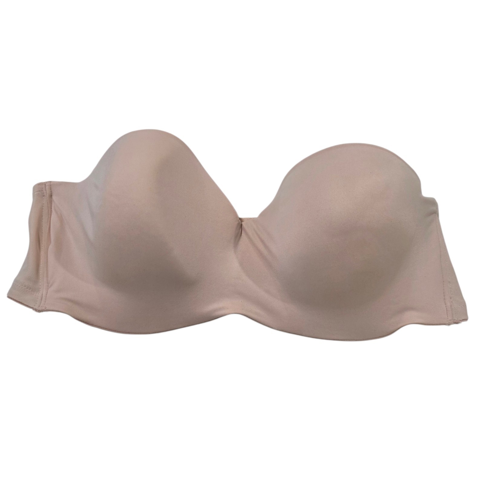 Carnival 44C Full Figure Strapless Underwire Bra Style 126 Beige Nude NWOT